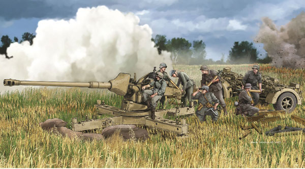 1/35 WW.II ドイツ軍88mm対戦車砲 Pak 43/3 L/71 簡易砲架付 豪華仕様 プラモデル[ドラゴンモデル]《０９月予約》