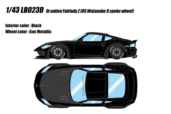 1/43 lb nation フェアレディ Z(RZ34) (RSワタナベ 8スポーク