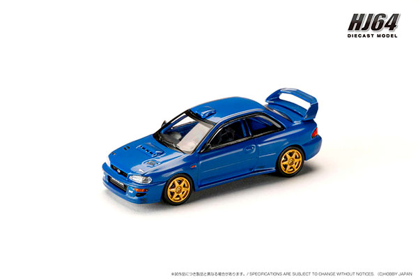 1/64 スバル インプレッサ 22B STi Version (GC8) Rally Base Car CARBON BLUE[ホビージャパン]