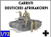 1/72 WWII ドイツ・アフリカ軍団戦車兵セット(6体入) プラモデル[Mussini]