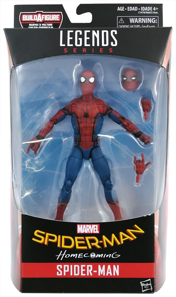 【中古】マーベル・コミック ハズブロ アクションフィギュア 6インチ レジェンド スパイダーマン シリーズ6.0 #01 スパイダーマン(映画『スパイダーマン：ホームカミング』版)[ハズブロ]