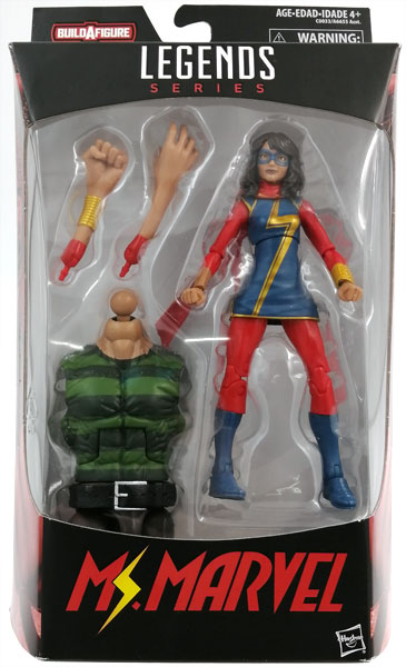 マーベル・コミック ハズブロ アクションフィギュア 6インチ レジェンド スパイダーマン シリーズ5.0 #04 ミズ・マーベル(カマラ・カーン)