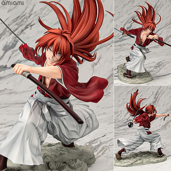 【中古】【特典】ARTFX J TVアニメ「るろうに剣心 -明治剣客浪漫譚-」 緋村剣心 1/8 完成品フィギュア (コトブキヤショップ限定)[コトブキヤ]