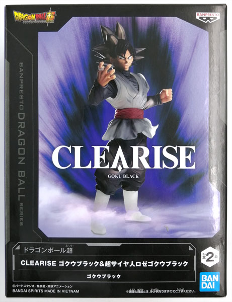 【中古】ドラゴンボール超 CLEARISE ゴクウブラック＆超サイヤ人ロゼゴクウブラック ゴクウブラック (プライズ)[BANDAI SPIRITS]