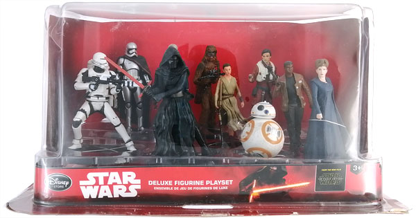 【中古】STAR WARS THE FORCE AWAKENS DELUXE FIGURINE PLAYSET (10体セット)[ディズニーストア]