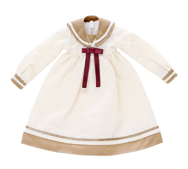 1/6 PNXS ゆったりセーラーワンピース ベージュ×ブラウン (ドール用)