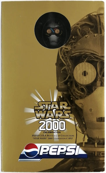 STARWARS✕PEPSI 2000celebration Star Wars 2000 Celebration C-3PO Pepsi Cola Bottle Cap