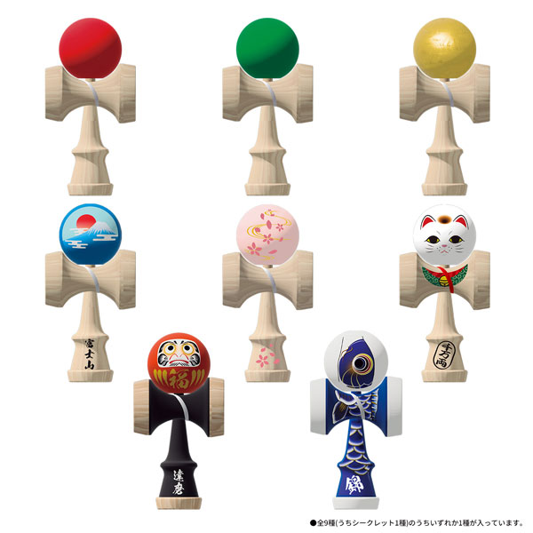 Bandai Collectable Mini Kendama BASIC&JAPAN 9Pack BOX | eBay