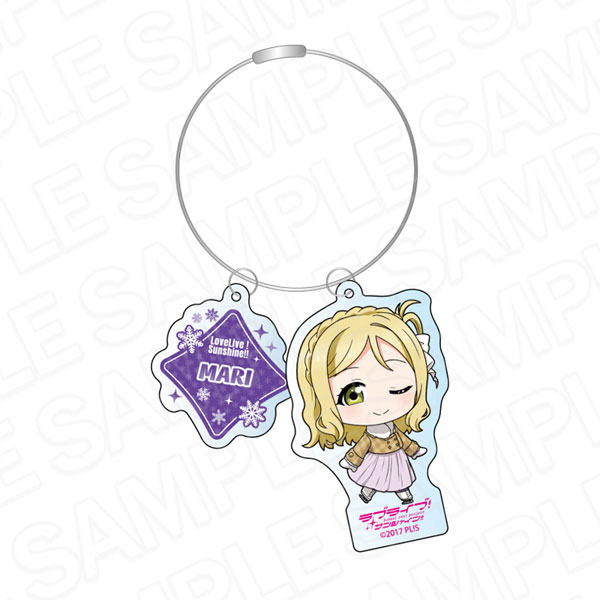 ラブライブ！サンシャイン！！ ワイヤーキーホルダー 小原鞠莉 冬遊び デフォルメ ver[コンテンツシード]《在庫切れ》