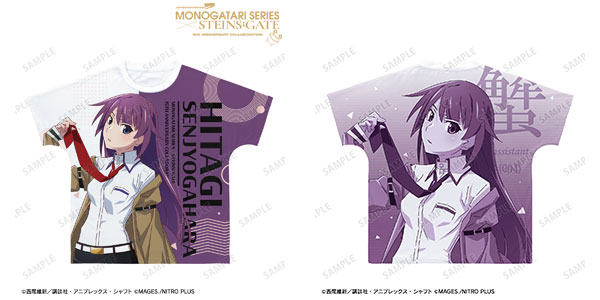物語シリーズ×STEINS；GATE 描き下ろし 戦場ヶ原ひたぎ コラボイラストver. フルグラフィックTシャツ ユニセックス M[アルマビアンカ]