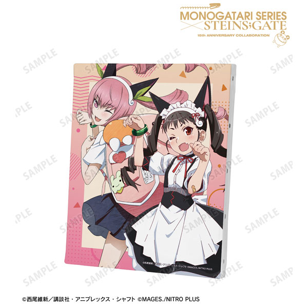 物語シリーズ×STEINS；GATE 描き下ろし 八九寺真宵＆フェイリス・ニャンニャン コラボイラストver. キャンバスボード[アルマビアンカ]