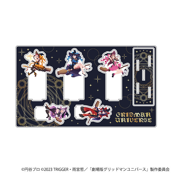 プレミアム アクリルジオラマプレート「グリッドマンユニバース」03/集合デザイン 魔女ver.(描き下ろしイラスト)[A3]