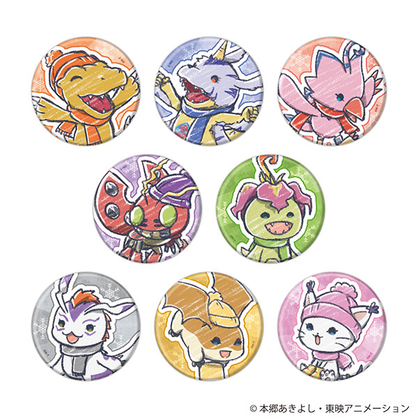缶バッジ「デジモンアドベンチャー」07/雪遊びver. グラフアート