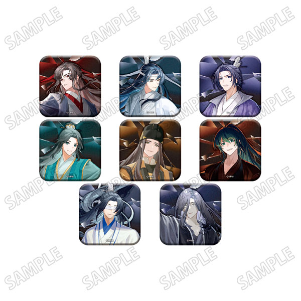 大河幻想ラジオドラマ「魔道祖師」 描き下ろしスクエア缶バッジコレクション 幻鏡ver. 8個入りBOX[メディコス・エンタテインメント]