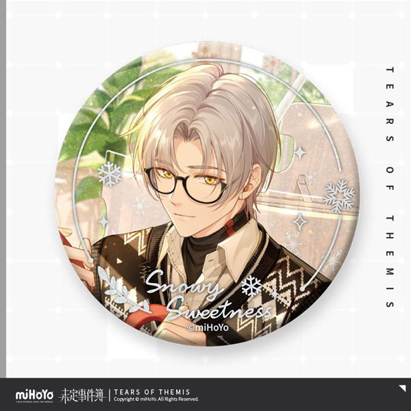 未定事件簿 森月黎 缶バッジ 未定事件簿 冬空に捧ぐ恋歌 缶バッジ 森月黎[miHoYo]《発売済・在庫品》