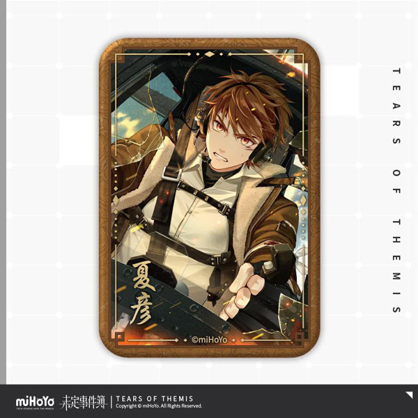 【期間限定】 未定事件簿 故城に灯る黎明 スクエア缶バッジ 水無瀬夏彦[miHoYo ピンズ・ピンバッジ・缶バッジ