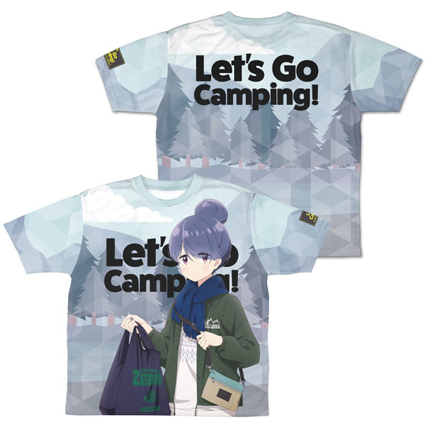 『ゆるキャン△ SEASON3』 描き下ろし 志摩リン 両面フルグラフィックTシャツ ゼブラでお買い物Ver.-S[コスパ]