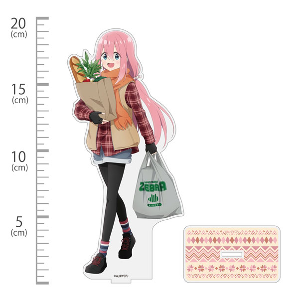 『ゆるキャン△ SEASON3』 描き下ろし 各務原なでしこ アクリルスタンド(大) ゼブラでお買い物Ver.[コスパ]《発売済・在庫品》