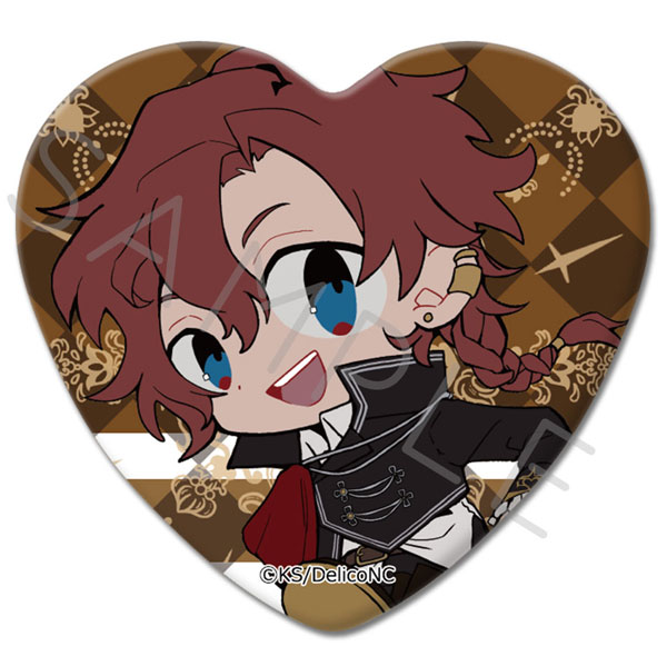 TRUMPシリーズTVアニメ『デリコズ・ナーサリー』ハート型缶バッジ C