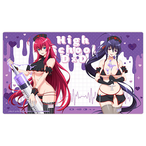 ハイスクールD×D HERO 描き下ろしラバーマット(リアス・グレモリー＆姫島朱乃/黒ナース)[カーテン魂]