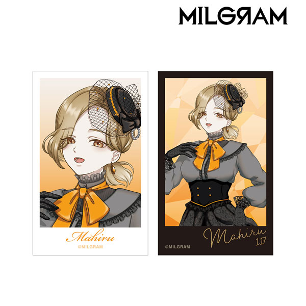 MILGRAM -ミルグラム- 描き下ろし マヒル バースデーver. 第2弾 インスタントカメラ風イラストカード2枚セット[アルマビアンカ]