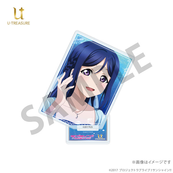 【限定販売】ラブライブ！サンシャイン！！ カード型アクリルスタンド アニバーサリーネックレスver. 松浦果南[ユートレジャー]《発売済・在庫品》