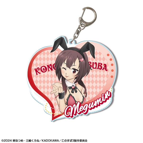この素晴らしい世界に祝福を！3 ビッグアクリルキーホルダー 02(めぐみん/バニー風水着ver.)[描き下ろし]（再販）[ライセンスエージェント]《０６月予約》