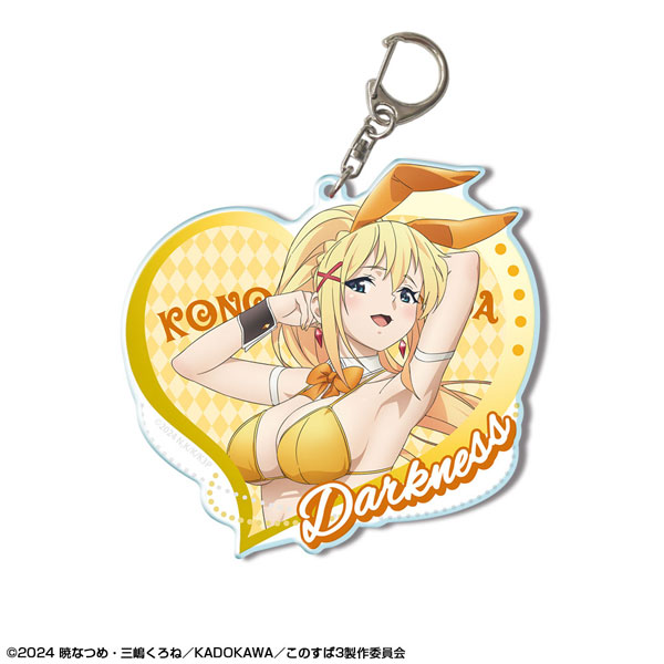 この素晴らしい世界に祝福を！3 ビッグアクリルキーホルダー 03(ダクネス/バニー風水着ver.)[描き下ろし]（再販）[ライセンスエージェント]《０６月予約》