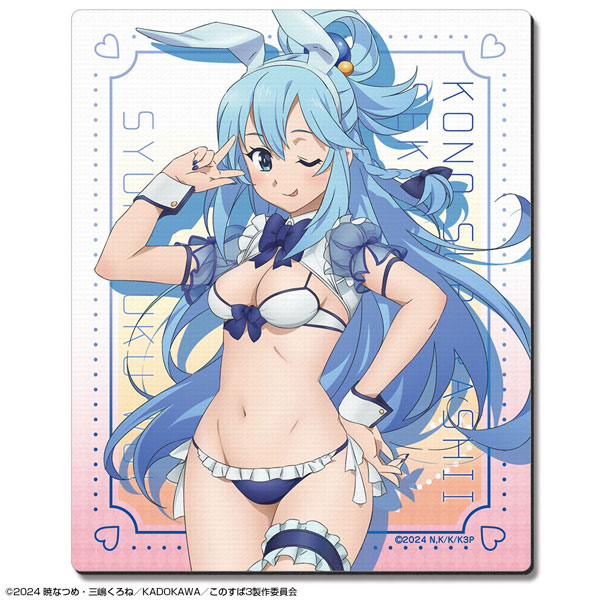 この素晴らしい世界に祝福を！3 ラバーマウスパッド デザイン01(アクア/バニー風水着ver.)[描き下ろし][ライセンスエージェント]