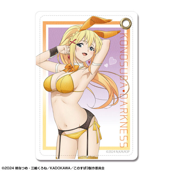 この素晴らしい世界に祝福を！3 レザーパスケース デザイン03(ダクネス/バニー風水着ver.)[描き下ろし][ライセンスエージェント]
