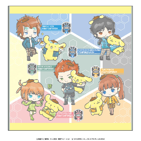 ワールドトリガー×サンリオキャラクターズ ハンドタオル ミニキャラver