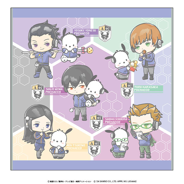 ワールドトリガー×サンリオキャラクターズ ハンドタオル ミニキャラver