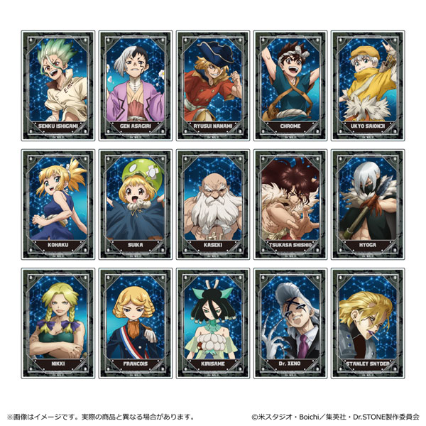 Dr.STONE トレーディングアクリルカード 15個入りBOX[清水産業]《在庫
