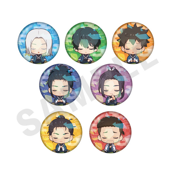 TVアニメ『青のミブロ』 おやすみシリーズ トレーディングホログラム缶バッジ 7個入りセット[coly]《発売済・在庫品》