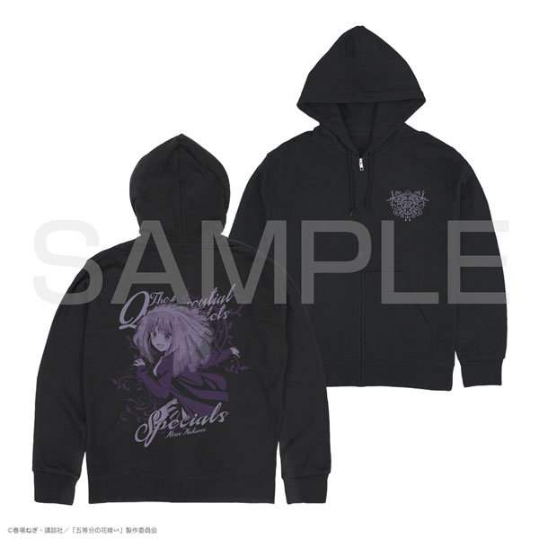 五等分の花嫁∽ 中野二乃 ジップパーカー/BLACK-XL（再販）[コスパ]《０８月予約》