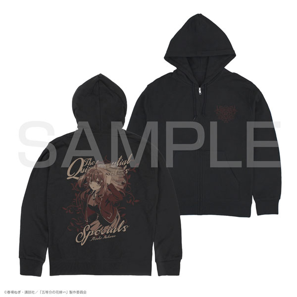 五等分の花嫁∽ 中野五月 ジップパーカー/BLACK-XL（再販）[コスパ]《０８月予約》