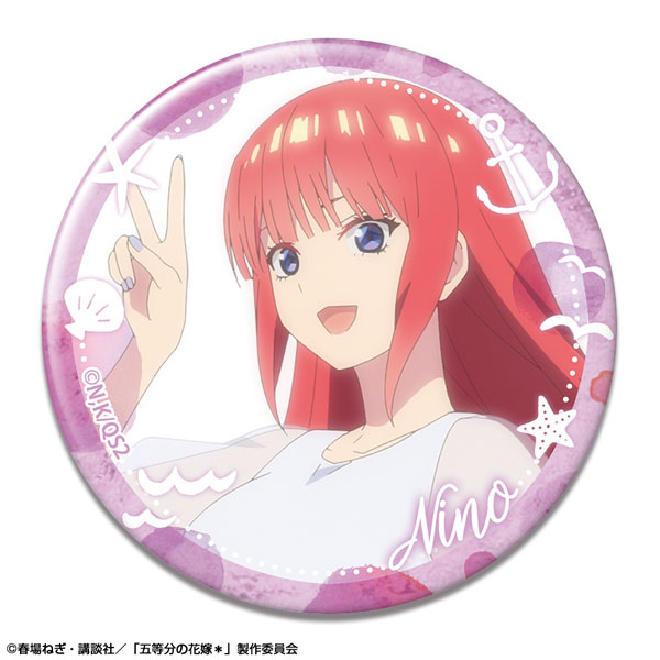 五等分の花嫁 中野二乃 缶バッジ 映画『五等分の花嫁』 - 描き下ろしイラスト 中野二乃 制服