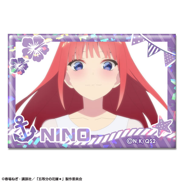 中野五月　ホログラム缶バッジ❁ 五等分の花嫁 中野五月 ビッグ 缶バッジ ホログラム 【2個セット