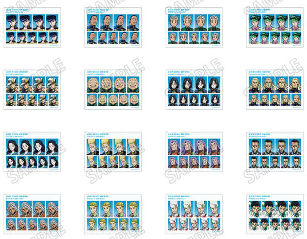 アニメ『ジョジョの奇妙な冒険 ダイヤモンドは砕けない』 証明写真風