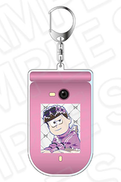 おそ松さん カラ松 ガラケーキーホルダー ジャージメイド ver. おそ松さん_ガラケーキーホルダー 十四松 ジャージメイド ver