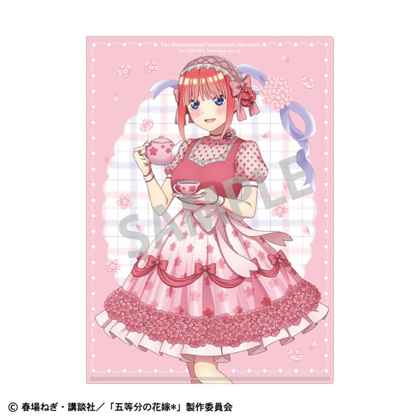 五等分の花嫁 A4シングルクリアファイル 中野二乃 桜アフタヌーンティー[カミオジャパン]