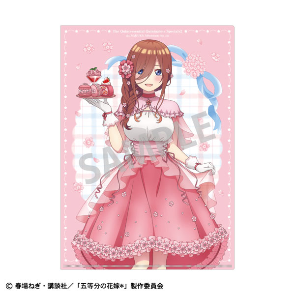五等分の花嫁 A4シングルクリアファイル 中野三玖 桜