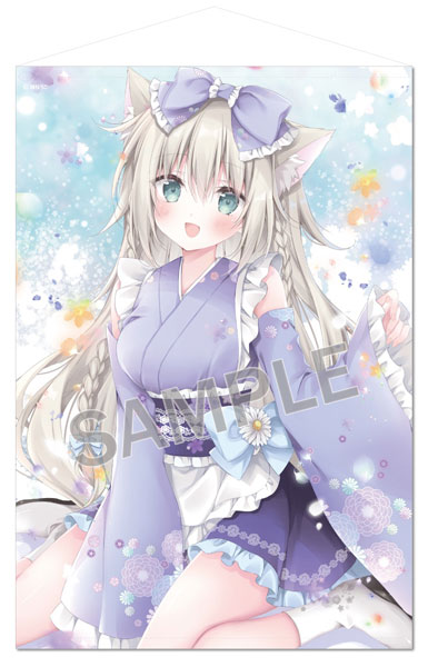 梱枝りこ B1タペストリー 和メイドまろんちゃん（再販）[ブレンドリーム]《０１月予約》