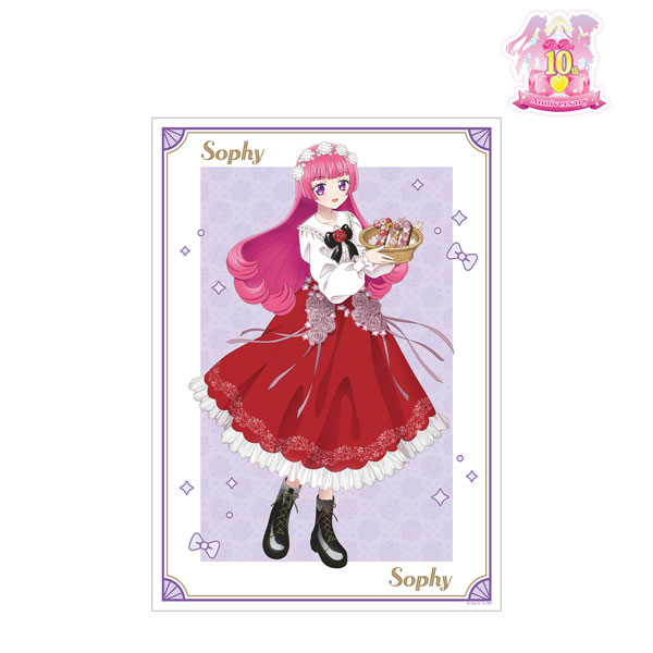 プリパラ 10周年 花まつり 書き下ろしA3マット加工ポスター セット プリパラ10周年 - 描き下ろし 真中らぁら 花まつりver. A3マット加工