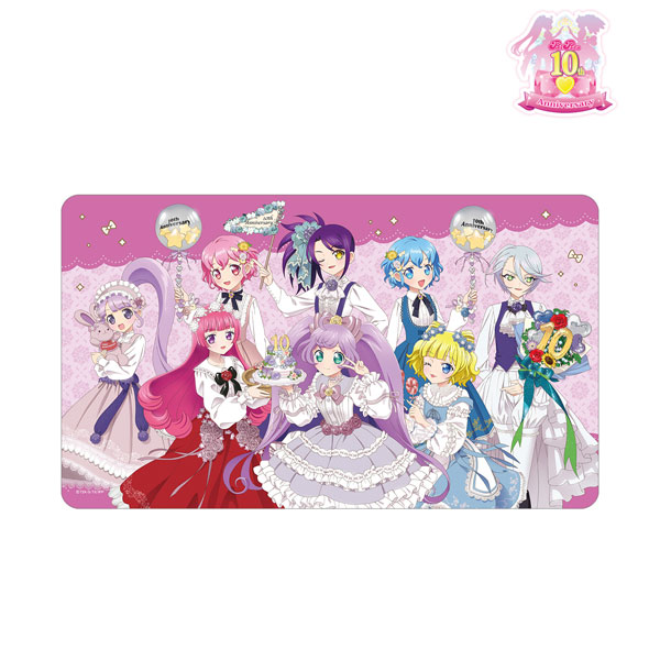 プリパラ10周年 描き下ろし 集合 花まつりver. マルチデスクマット