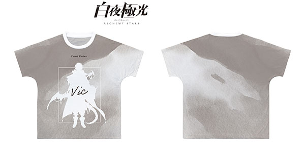 白夜極光 ヴィック Ani-Art aqua label フルグラフィックTシャツ ユニセックス XS[アルマビアンカ]《在庫切れ》