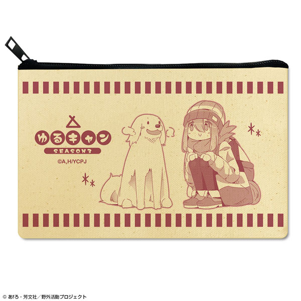 ゆるキャン△ SEASON3 フラットポーチ Ver.2 デザイン02(各務原なでしこ/B)（再販）[ライセンスエージェント]《０５月予約》