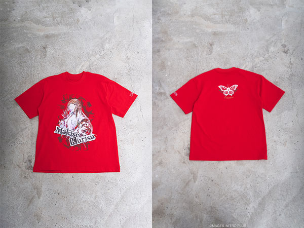 STEINS；GATE 牧瀬紅莉栖 水墨画風 赤地カラーTシャツ XL[有心蓮月]《発売済・在庫品》