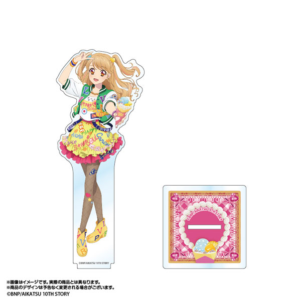 マリオンクレープ　アイカツ！　夏樹みくる　藤堂ユリカ　新条ひなき　アクスタ アイカツ！あかりGeneration×マリオンクレープ 描き下ろしデスク