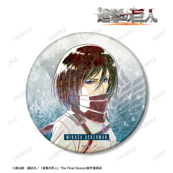 進撃の巨人 ミカサ Ani-Art 第1弾 BIG缶バッジ[アルマビアンカ]《在庫